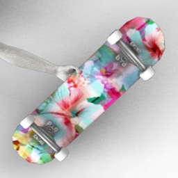 Decked Out Skateboard - Tropical Chevron