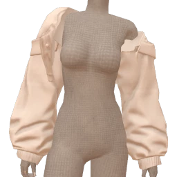 Drop Science White Cropped Oversized Jacket