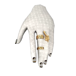 Flawless Shining Labyrinth Ring and Nails Set