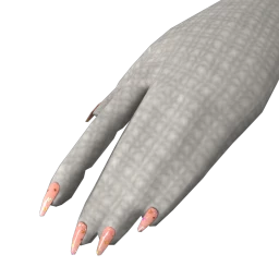 Flawless Pink Starfield Nails