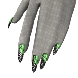 Flawless Malachite Wings Nails