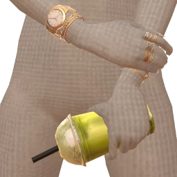 Foal Matcha Cup With Gold Bracelets