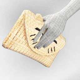 Foal Meow Straw Clutch