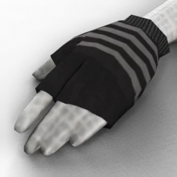 licorice Stripes Fingerless Gloves