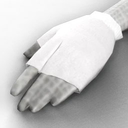 White Snow Fingerless Gloves