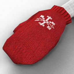 Snowflake Knitted Mittens