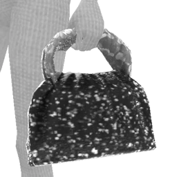 Cloud Nine Black Silver Sequin Bag