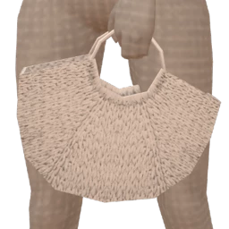 Front Row White Woven Handbag