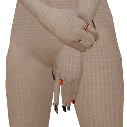 Front Row Dalmatian Nails And Ruby Ring