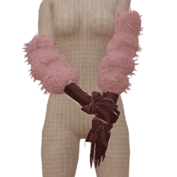 Ikon Elite Plum Fur Glitter Sleeves