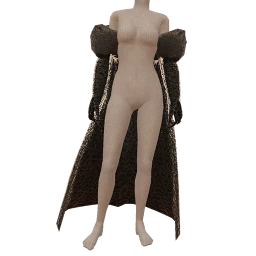 Ikon Elite Black Fur Long Coat