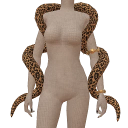 Ikon Elite Tan Leopard Fur Boa