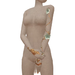 Ikon Elite Blue Floral Arm Jewellery