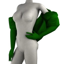 La Haute Couture Phantom Gloves (Christmas Tree Green)