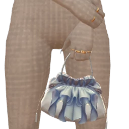 Mahiki Blue Mirage Ruffled Handbag