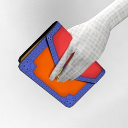 Front Row Envelope Clutch - Orange