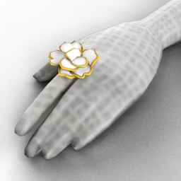 Front Row Giant Flower Ring