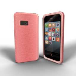 Presidio Glitter Case - Rose Pink with Gold Glitter