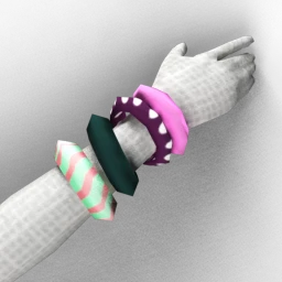 Retro Sweatband and Bangles - City Lights