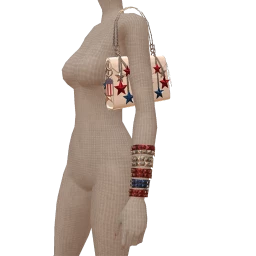 USAesthetics USA Nails, Bracelets And Bag