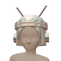 Cosmos Holographic Alien Helmet