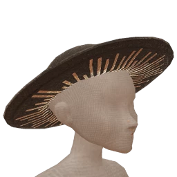 Delirious Wide Brim Hat With Piercings