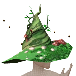 Cosmos Mushroom Fantasy Witch Hat