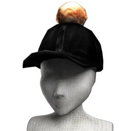 Foal Pom Pom Leather Cap