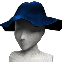 Front Row Boho Suede Hat - Blue