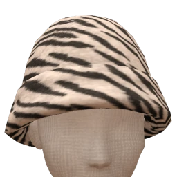 Front Row Zebra Fur Hat