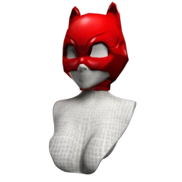 Secrets Latex Kitty Mask - Red