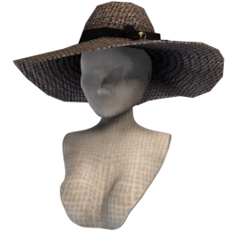 Black Ribbon Sun Hat
