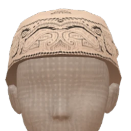 USAesthetics White Paisley Bandana