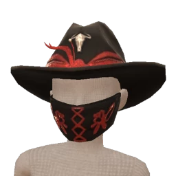 USAesthetics Tombstone Tempest Cowboy Hat And Mask