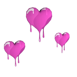 Black Rainbow Bleeding Hearts (Magenta)