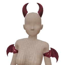 Cloud Nine Dark Pink Shoulder Halloween Wings And Horns