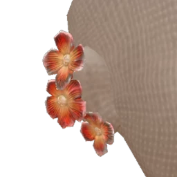 Cloud Nine Orange Bioluminescent Flowers Ear Cuff