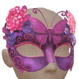 Cosmos Purple Enchanted Butterfly Mask