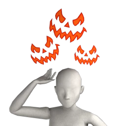 Cosmos Floating Evil Pumpkin Laughter