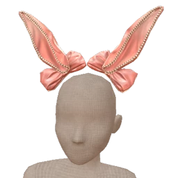 Cosmos Pink Satin Hoppy Hare Headware