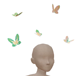 Ikon Elite Mint Flying Butterflies