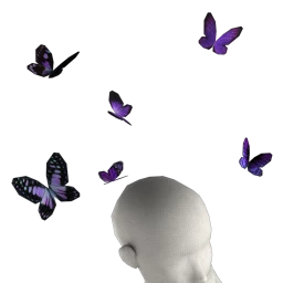 Cosmos Lavender Butterfly Headwear