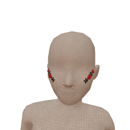 Delirious Gothic Rose Facial Jewellery