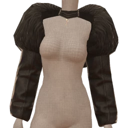 Delirious Leather And Fur Cropped Jacket