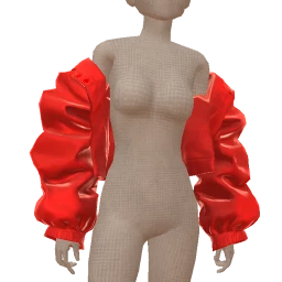 Drop Science Red Leather Jacket