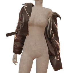 Drop Science Black Leather Rider Jacket