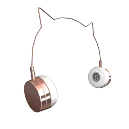 Emboss Kitty Cat Headphones