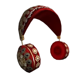 Emboss Crimson Pearls Headphones