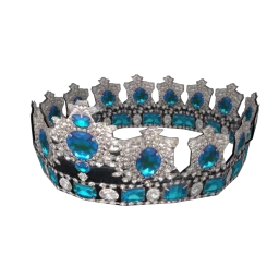 Bijourterie Fashion Queen Crown (Aquamarine)