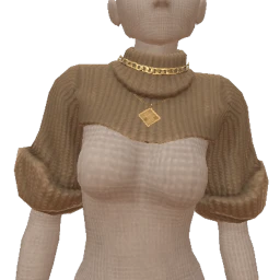 Foal Olive Knitted Shrug With Necklace